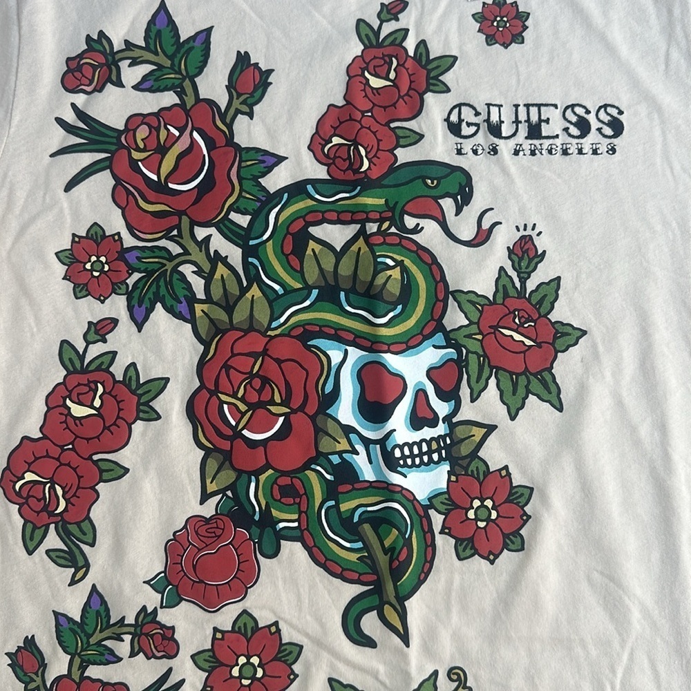 New GUESS Envoy Skull & Snake T- Shirt SZ M - Picture 4 of 5